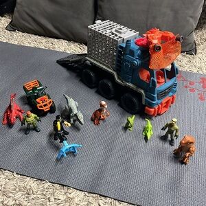 Jurassic World Fisher Price Imaginext truck and ATV set
